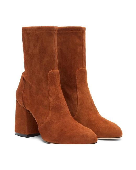 Stuart Weitzman Brown Heeled Boots