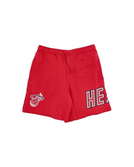 Casual Shorts di Mitchell & Ness in Red da Uomo
