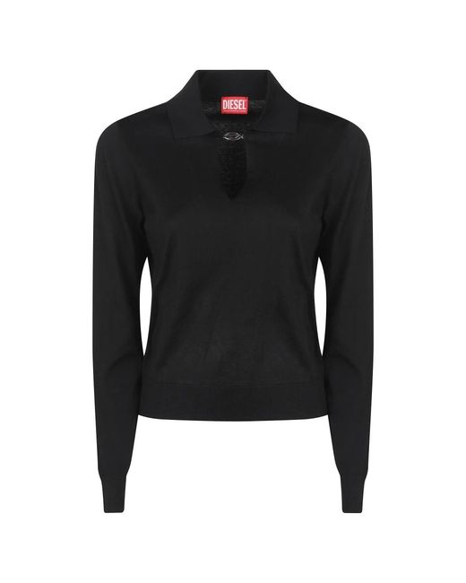 DIESEL Black Round-Neck Knitwear