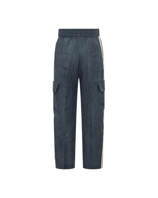 Palm Angels Blue Sweatpants for men