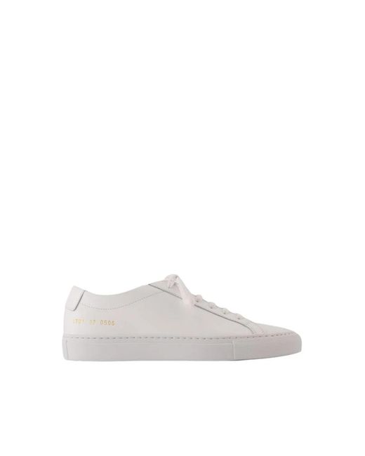 Common Projects White Weiße leder-sneaker