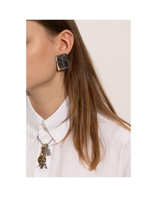Balenciaga Earrings in het Metallic