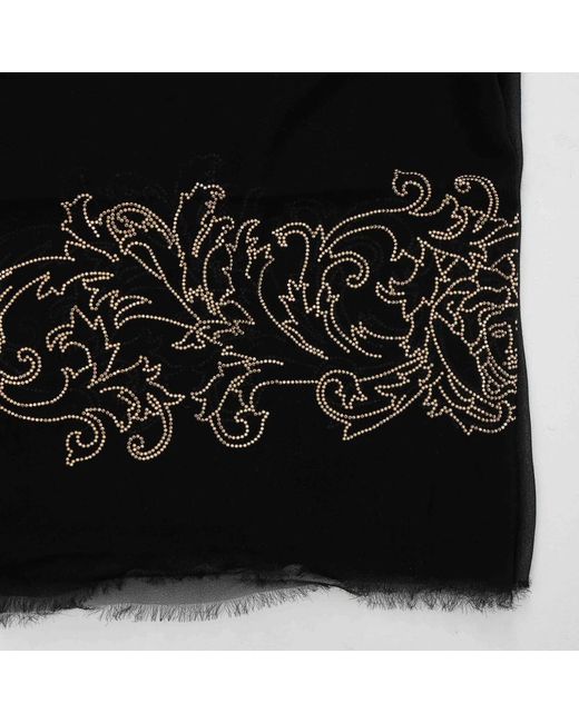 Versace Black Silk Scarves