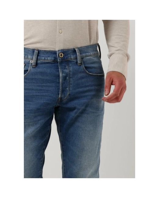 G-Star Blue Straight Fit Jeans for men
