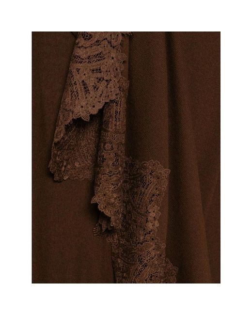 Ermanno Scervino Brown Scarves