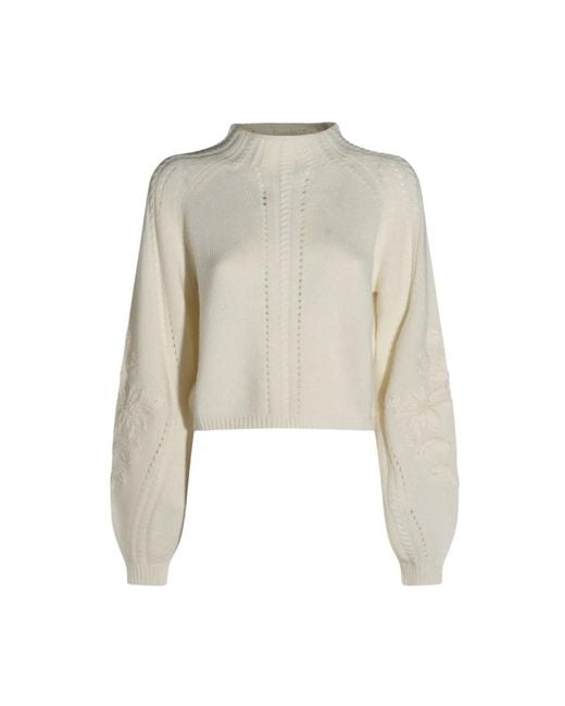 Twinset Natural Turtlenecks