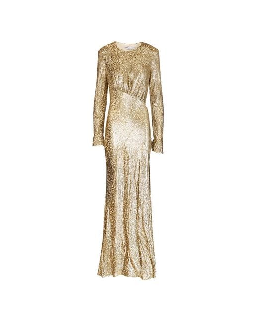 Self-Portrait Metallic Maxi Dresses