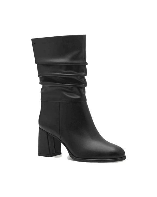 Tamaris Black Heeled Boots