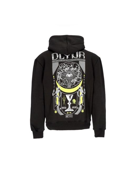 DOLLY NOIRE Black Hoodies for men