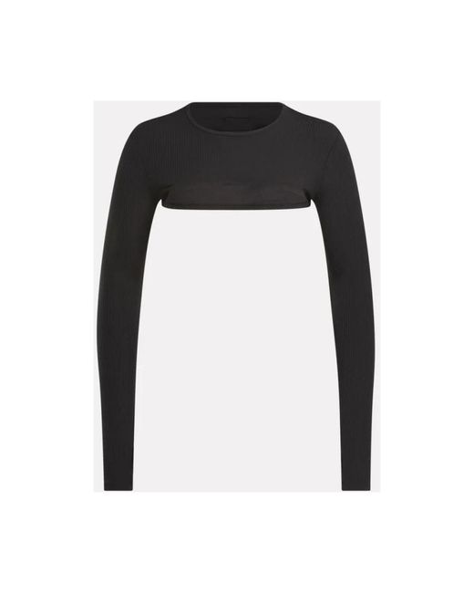Long Sleeve Tops di Reebok in Black