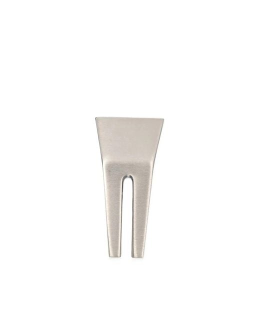 Rick Owens White Mini Open Trunk Ohrring