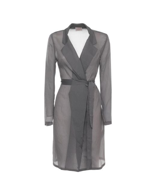 Marella Gray Belted Coats
