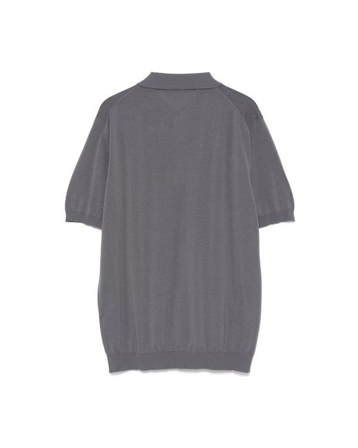 Drumohr Gray Polo Shirts for men
