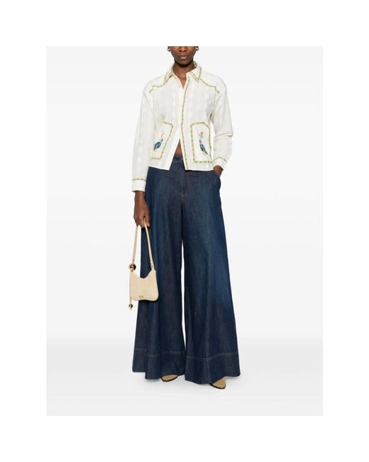 Twinset Blue Wide Jeans