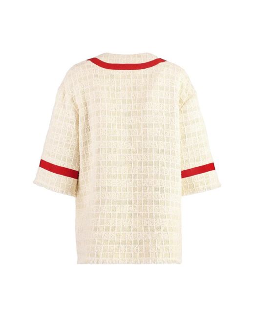 Gucci Red Tweed Jackets