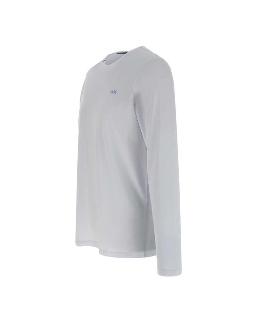 Sun 68 Basic T-Shirt in het Gray voor heren