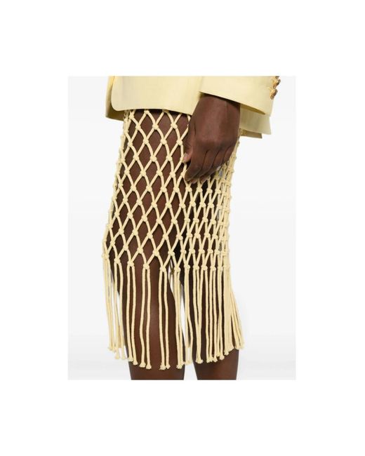 Frankie Shop Metallic Midi Skirts
