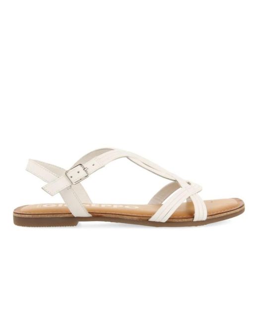 Flat Sandals di Gioseppo in White