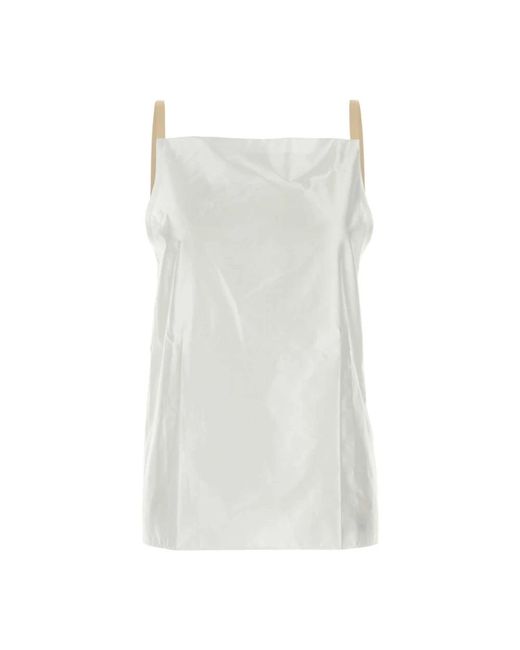 Carven Bl231 Shirt/Top in het White