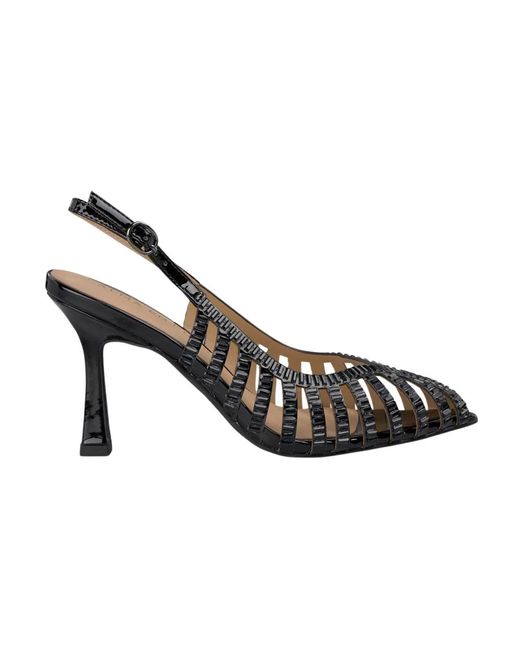 Alma En Pena. Metallic High Heel Sandals