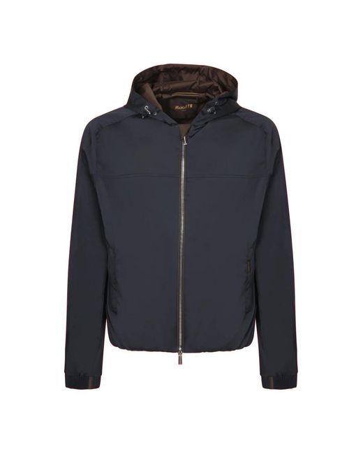 Moorer Jassen ,Blauw ,Polyester Blauwe Jas Voor Mannen Stijlvol in het Blue voor heren