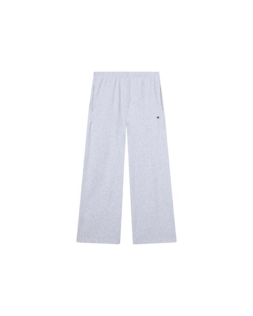 Champion White Wide Trousers for men