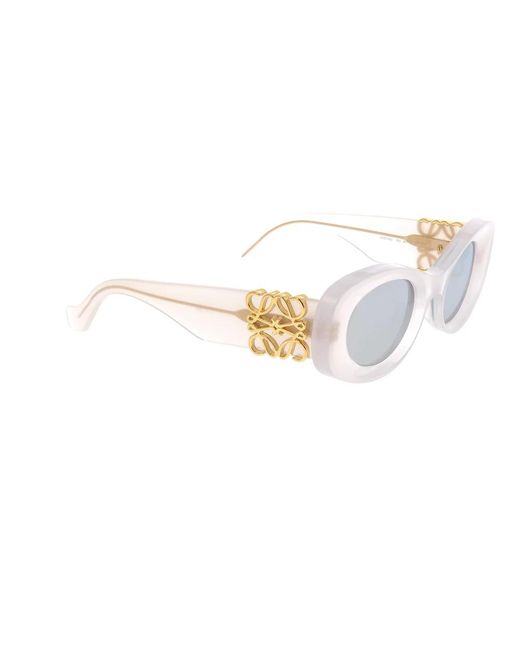 Loewe Accessoires ,Wit ,Stijlvolle Zonnebril Voor Zonnige Dagen in het White