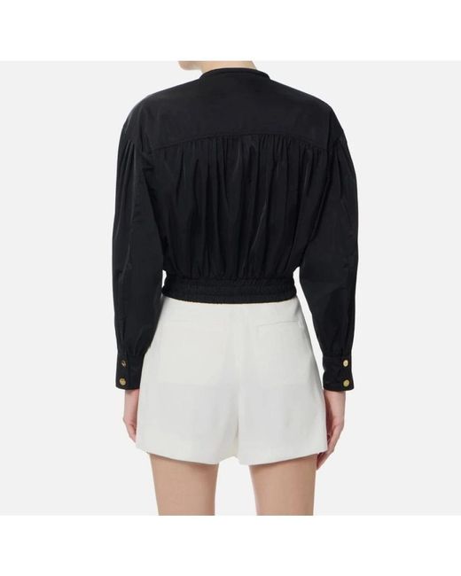 Elisabetta Franchi Black Bomber Jackets