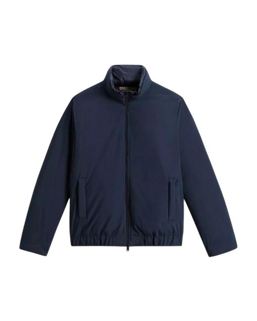 Woolrich Jassen ,Blauw ,Polyester Light Jacket in het Blue voor heren