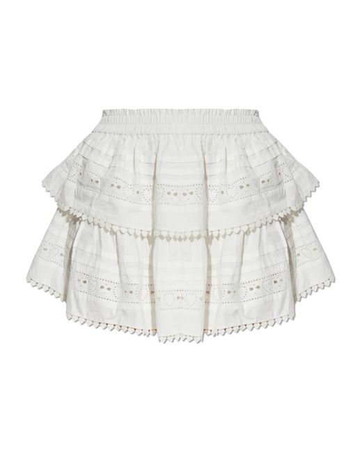 Short Skirts LoveShackFancy de color White