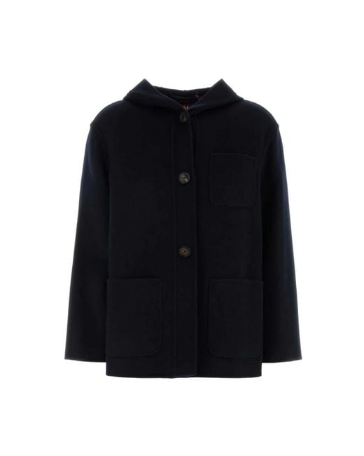 Max Mara Black Single-Breasted Coats