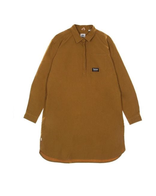 Timberland Brown Yc Overshirt Dress