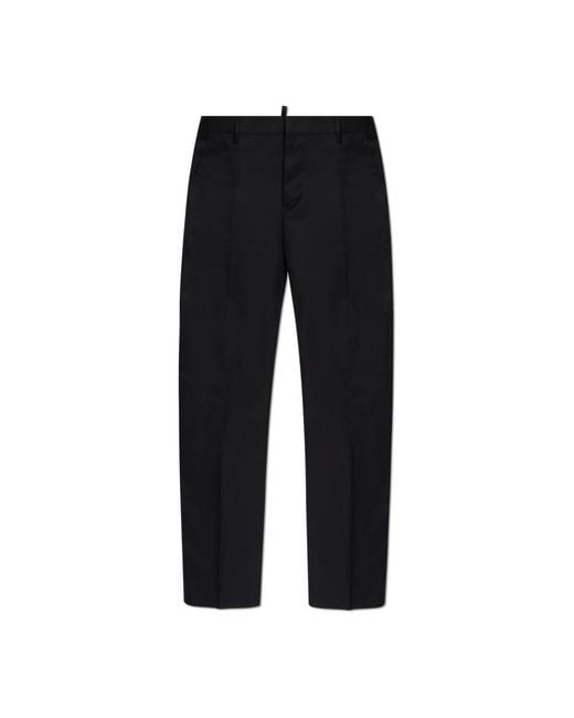 DSquared² Black Straight Trousers