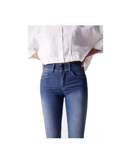 Salsa Jeans Blue Skinny Fit Jeans