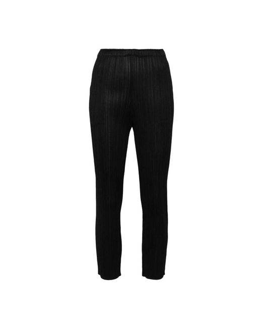 Trousers > slim-fit trousers Issey Miyake en coloris Black