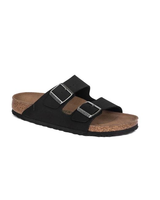 Birkenstock Black Sliders for men