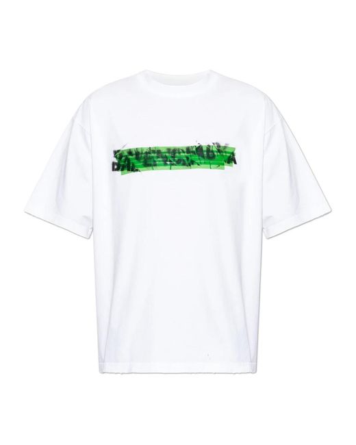Balenciaga Green T-Shirts for men