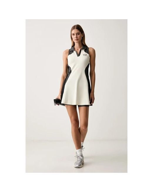 EA7 Kleedjes ,Sport Mini Jurk in het Black