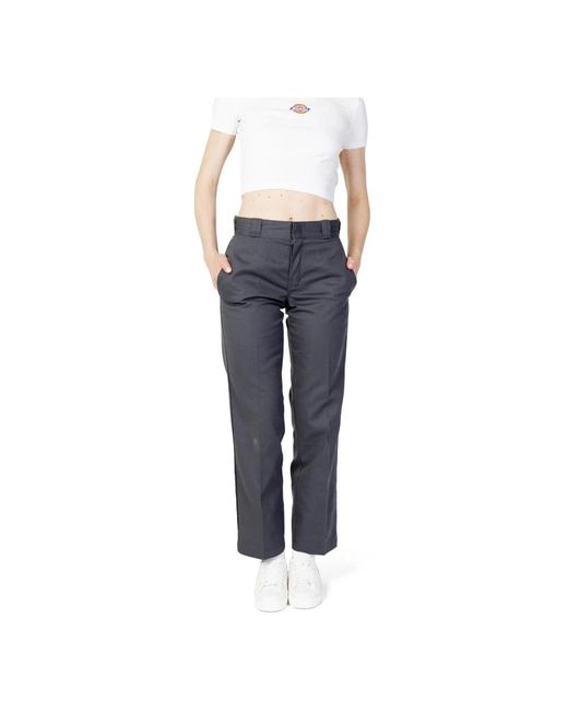 Dickies Blue Straight Trousers