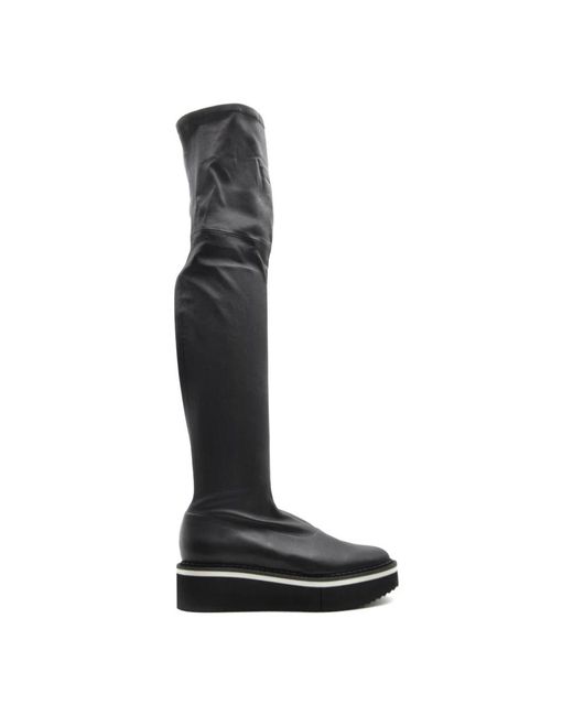 Robert Clergerie Black Over-The-Knee Boots