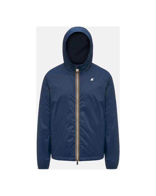 K-Way Blue Rain Jackets for men