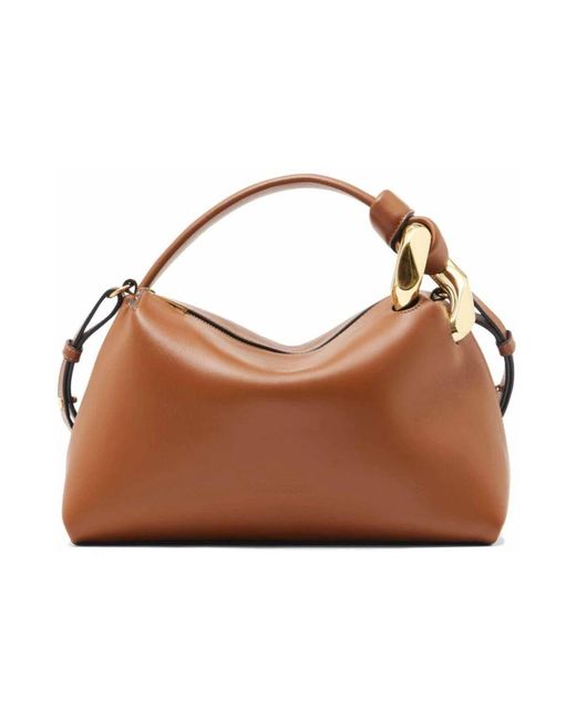 J.W. Anderson Brown Braune schultertasche mit kettenverzierung