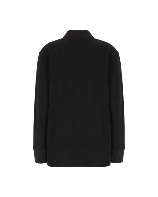 Courreges Black Polo Shirts