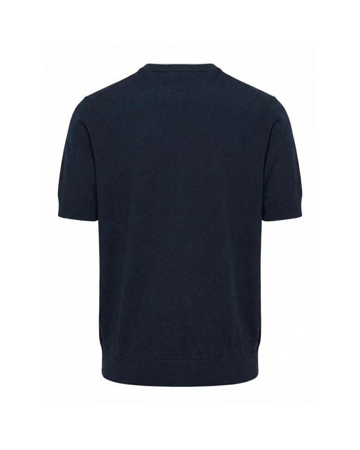 Peserico Blue Round-Neck Knitwear for men