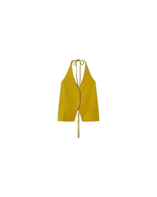 Twinset Yellow Waistcoats