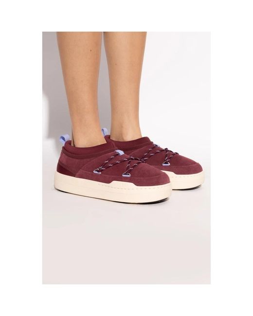 Moon Boot Red Park Icon Suede