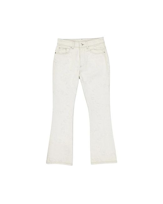 Stella McCartney White Ausgestellte jeans