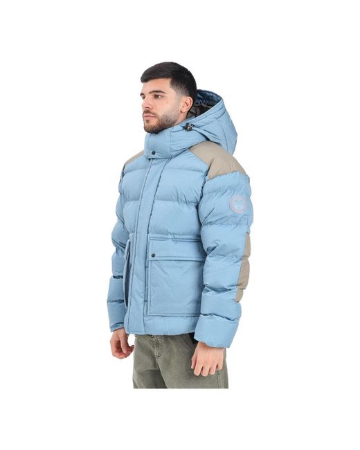 Napapijri Blue Winter Jackets for men