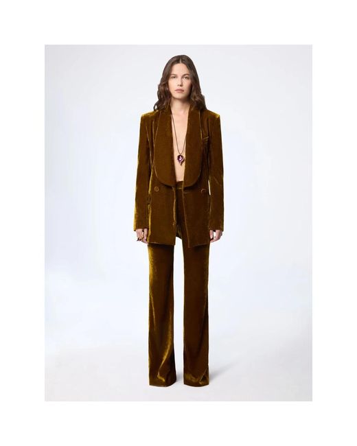 Nina Ricci Brown Wide Trousers