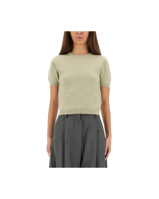 Maison Margiela Green Round-Neck Knitwear
